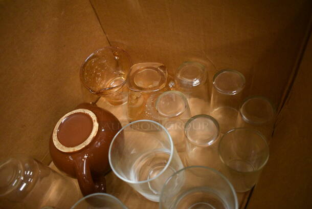 15 Various Glasses / Pitcher. Includes 3x3x5. 15 Times Your Bid! - Image 3 of 3