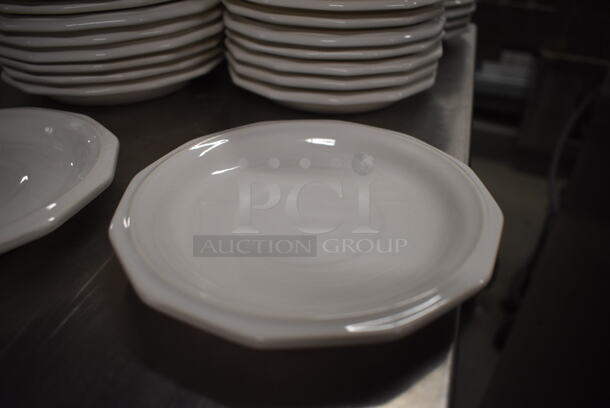 20 White Ceramic Saucers. 6x6x1. 20 Times Your Bid! - Image 2 of 3