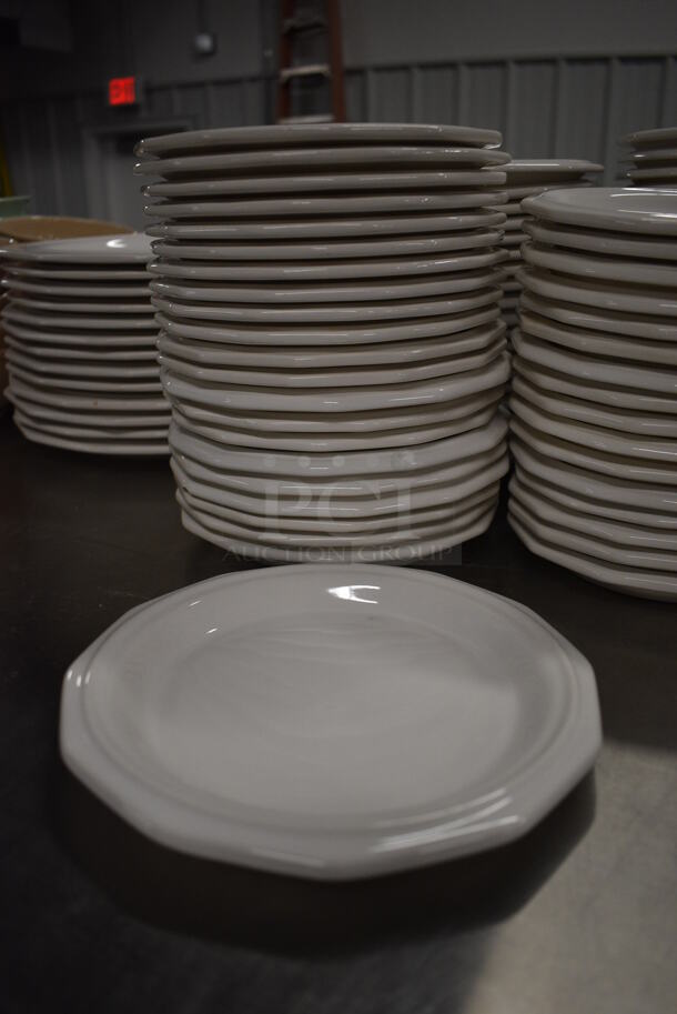 20 White Ceramic Plates. 7x7x1. 20 Times Your Bid! - Image 1 of 3