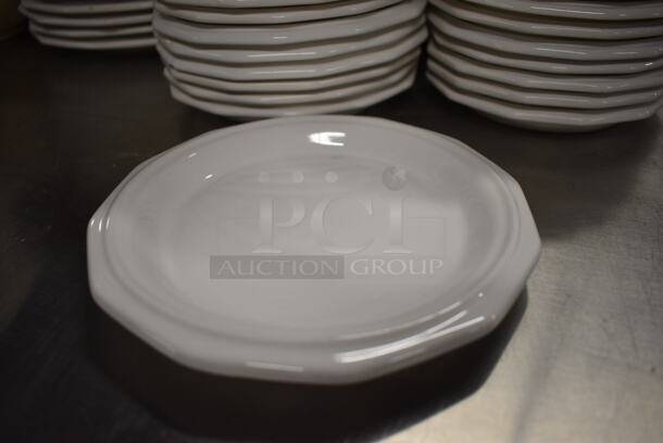 20 White Ceramic Plates. 7x7x1. 20 Times Your Bid! - Image 2 of 3