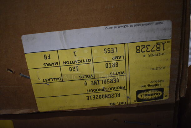 2 BRAND NEW IN BOX! Hubbell White Metal Lights. 12x6x48. 2 Times Your Bid! - Image 5 of 7