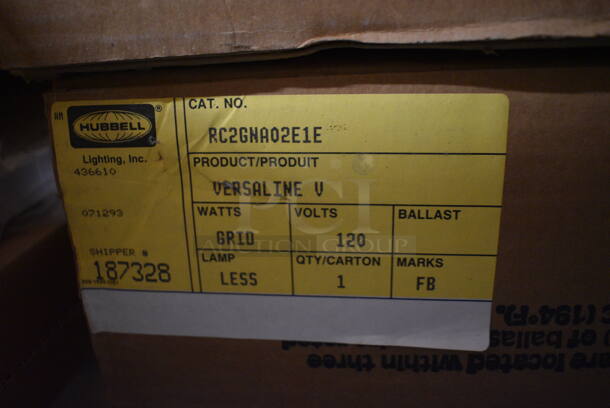 2 BRAND NEW IN BOX! Hubbell White Metal Lights. 12x6x48. 2 Times Your Bid! - Image 6 of 7