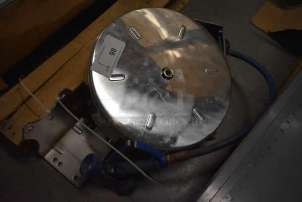 Metal Commercial Retractable Hose w/ Spray Nozzle. 15x16x6 - Image 2 of 4