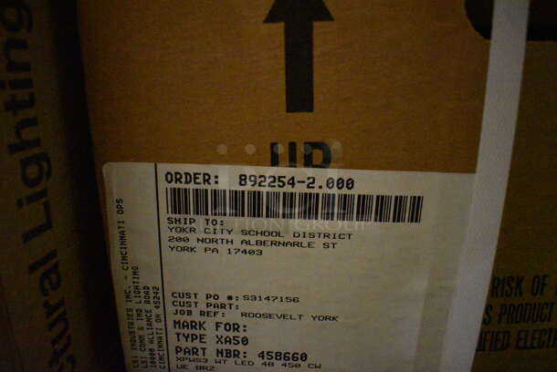 3 BRAND NEW IN BOX! LSI Metal Lights. 19x12x7. 3 Times Your Bid! - Image 8 of 9