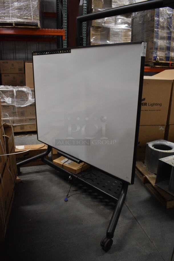 Black Metal Portable Screen on Casters. 69x31x75 - Image 2 of 9
