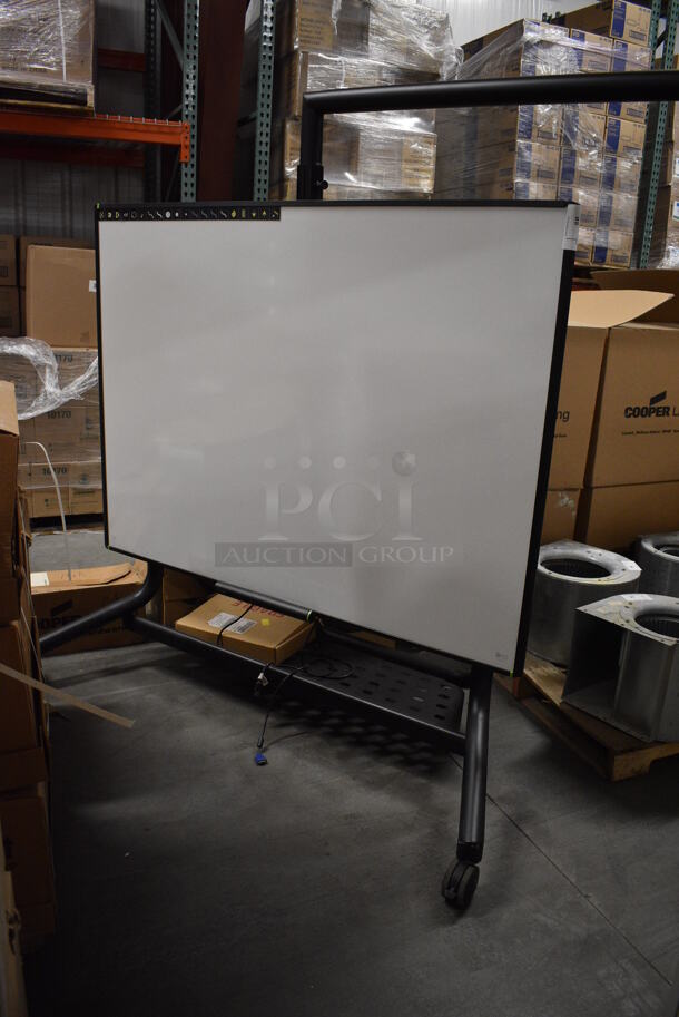 Black Metal Portable Screen on Casters. 69x31x75 - Image 3 of 9
