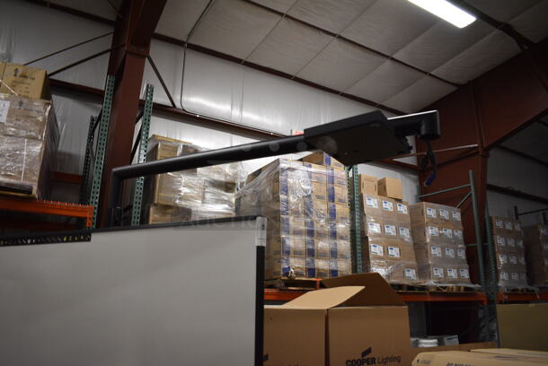 Black Metal Portable Screen on Casters. 69x31x75 - Image 4 of 9