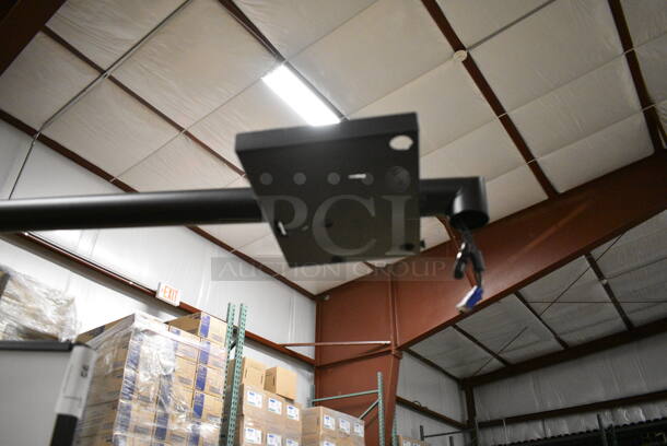 Black Metal Portable Screen on Casters. 69x31x75 - Image 5 of 9