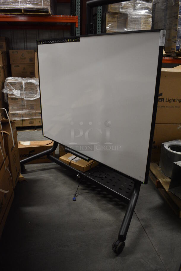Black Metal Portable Screen on Casters. 69x31x75 - Image 6 of 9