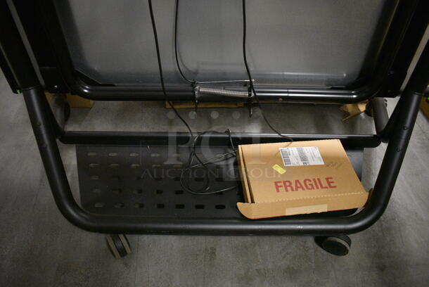 Black Metal Portable Screen on Casters. 69x31x75 - Image 9 of 9
