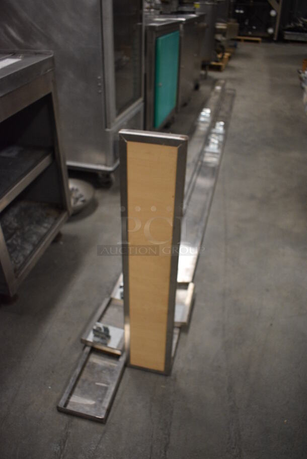ALL ONE MONEY! Lot of Metal Pieces w/ Wood Pattern Front! Includes 203x6x1 - Image 5 of 5