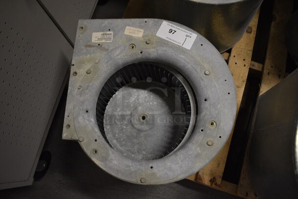 Climate Master Model 73B0004N01 Metal Commercial Blower Housing Assembly w/ Wheel. 17x17.5x13 - Image 2 of 7