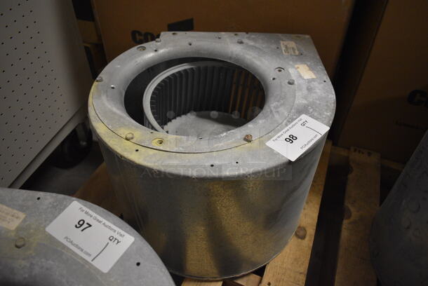 Climate Master Model 73B0004N01 Metal Commercial Blower Housing Assembly w/ Wheel. 17x17.5x13 - Image 1 of 6