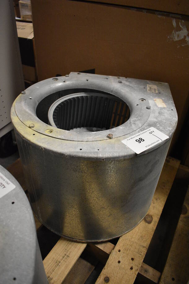 Climate Master Model 73B0004N01 Metal Commercial Blower Housing Assembly w/ Wheel. 17x17.5x13 - Image 2 of 6