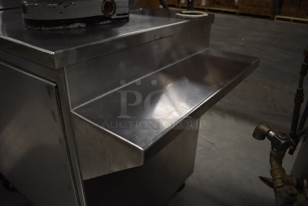 Stainless Steel Commercial Cashier Station w/ Front Door on Commercial Casters. 38x27.5x36 - Image 4 of 6