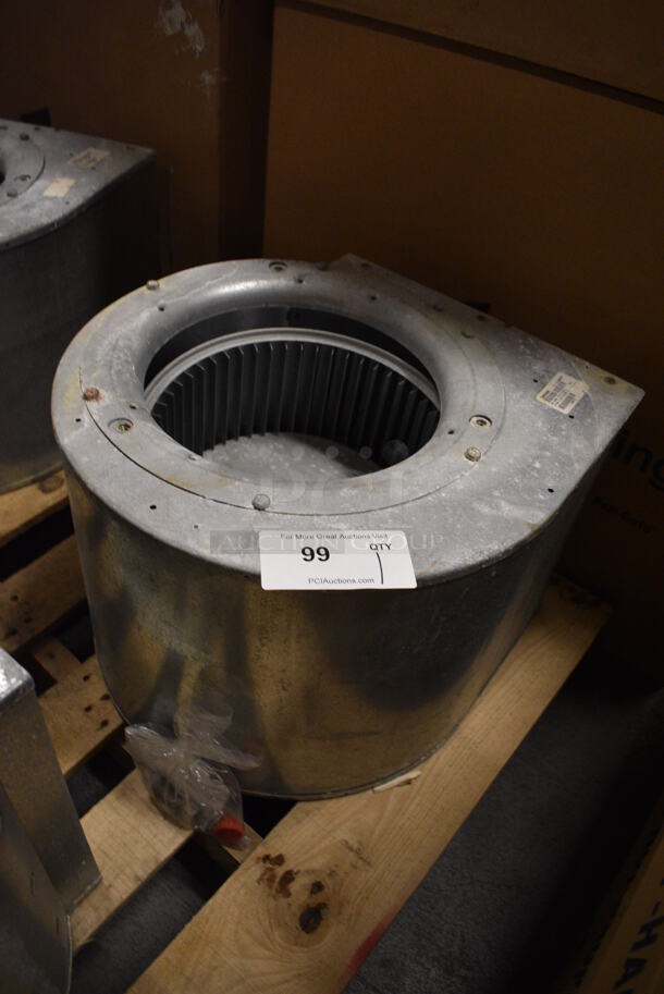 Climate Master Model 73B0004N01 Metal Commercial Blower Housing Assembly w/ Wheel. 17x17.5x13 - Image 2 of 5