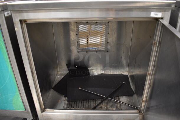 Stainless Steel Commercial Cashier Station w/ Front Door on Commercial Casters. 30x27.5x36 - Image 5 of 6