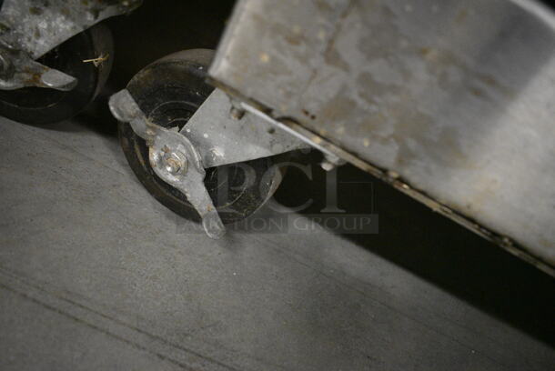 Stainless Steel Commercial Cashier Station w/ Front Door on Commercial Casters. 30x27.5x36 - Image 6 of 6