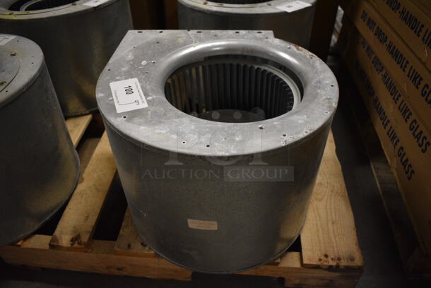 Climate Master Model 73B0004N01 Metal Commercial Blower Housing Assembly w/ Wheel. 17x17.5x13 - Image 1 of 5