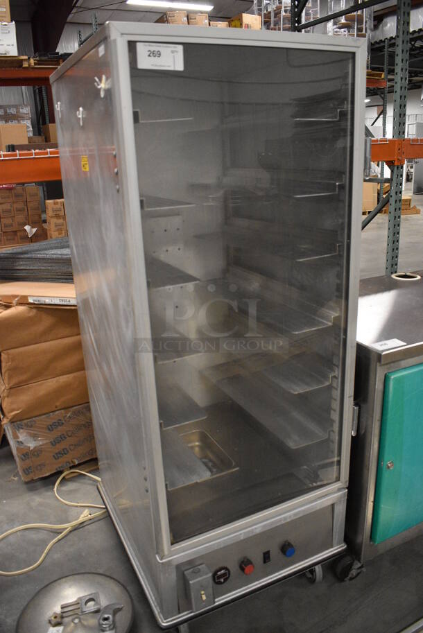 Metal Commercial Warming Cabinet on Commercial Casters. 27x32x69 - Image 3 of 7