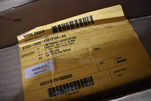9 BRAND NEW IN BOX! White Metal Ceiling Lights. 24x48x4. 9 Times Your Bid! - Image 3 of 5