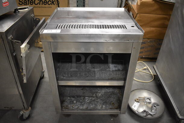 Stainless Steel Commercial Soda Station w/ 2 Metal Undershelves. 24x22x34 - Image 1 of 6