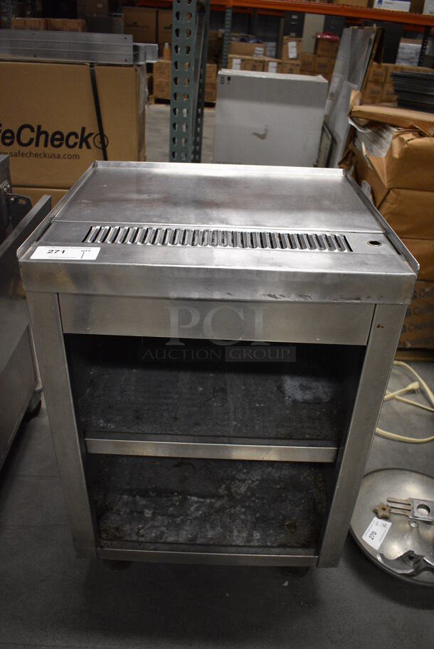 Stainless Steel Commercial Soda Station w/ 2 Metal Undershelves. 24x22x34 - Image 2 of 6