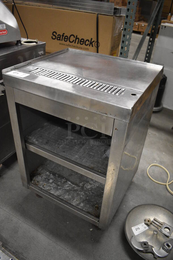 Stainless Steel Commercial Soda Station w/ 2 Metal Undershelves. 24x22x34 - Image 3 of 6