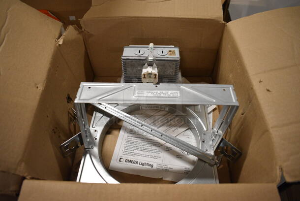 7 BRAND NEW IN BOX! Philips Omega Metal Recessed Lighting Fixtures. 14x13x7. 7 Times Your Bid!