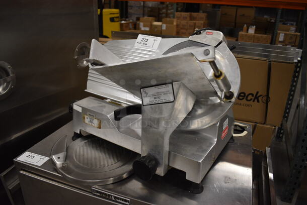NICE! Berkel Model 827 Stainless Steel Commercial Countertop Meat Slicer w/ Blade Sharpener and Extra Blade Guard. 115 Volts, 1 Phase. 24x20x18 - Image 2 of 7