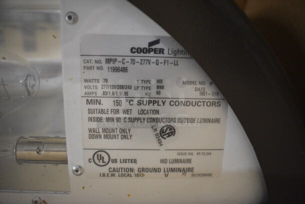 4 BRAND NEW IN BOX! Metal Lights; 3 Cooper Lighting MPIP-C-70-277V-Q-F1-LL. 18x7x9. 4 Times Your Bid! - Image 3 of 12