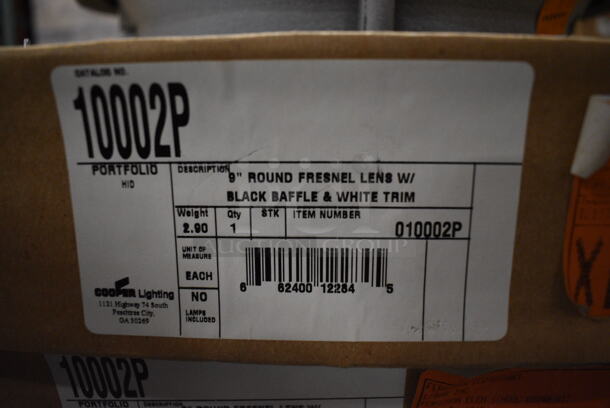 6 BRAND NEW IN BOX! Glass Fresnel Lens w/ Black Baffle and White Trim. 11x11x2. 6 Times Your Bid! - Image 4 of 6