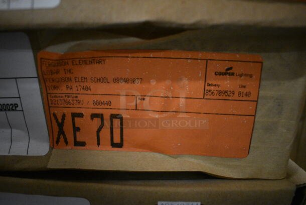 6 BRAND NEW IN BOX! Glass Fresnel Lens w/ Black Baffle and White Trim. 11x11x2. 6 Times Your Bid! - Image 5 of 6