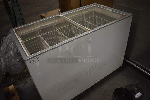 NICE! Kold King Model V36SSG Metal Commercial Freezer Merchandiser w/ 2 Sliding Lids on Commercial Casters. 47x25x34 - Image 2 of 9