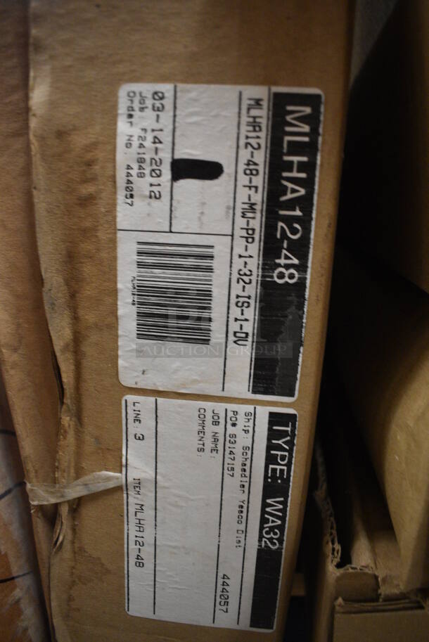 7 BRAND NEW IN BOX! White Metal Ceiling Lights; 6: SA64, 1 WA32. 12x4x51. 7 Times Your Bid! - Image 3 of 4