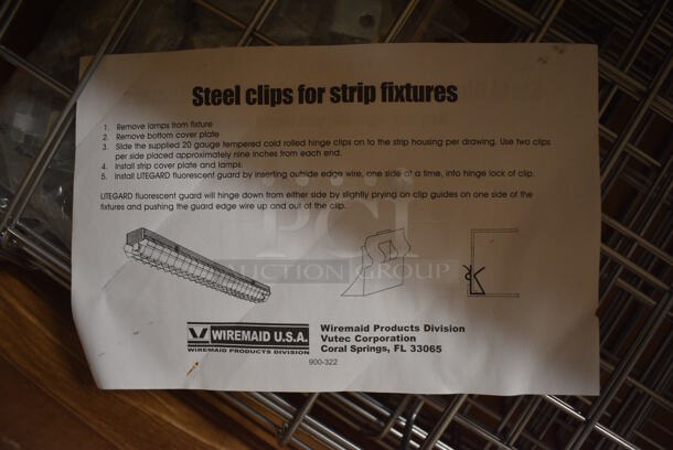 ALL ONE MONEY! Lot of Metal Wire Light Covers! 12x2x48 - Image 5 of 7