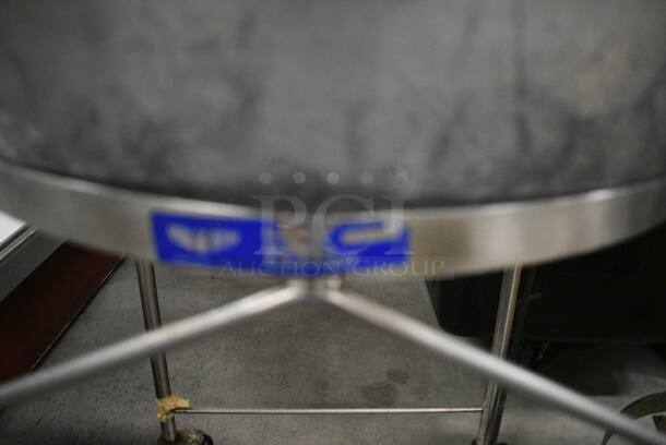 Vollrath Metal Kettle Mixing Bowl on Metal Portable Stand w/ Commercial Casters. 24x24x37 - Image 5 of 5