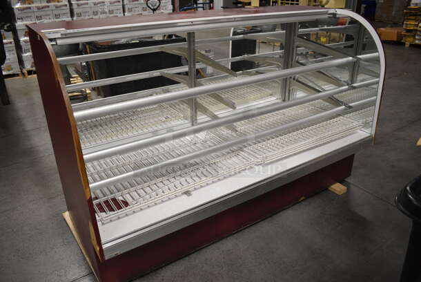 Metal Commercial Floor Style Dry Display Case Merchandiser. No Front Glass. 77x34.5x48 - Image 2 of 7