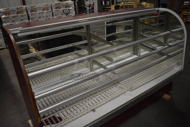 Metal Commercial Floor Style Dry Display Case Merchandiser. No Front Glass. 77x34.5x48 - Image 3 of 7