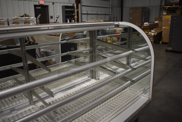 Metal Commercial Floor Style Dry Display Case Merchandiser. No Front Glass. 77x34.5x48 - Image 5 of 7