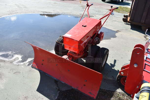 Graveley Kohler Model K301S Red Metal Commercial Push Plow. 48x72x40, Plow 48x20 - Image 3 of 12