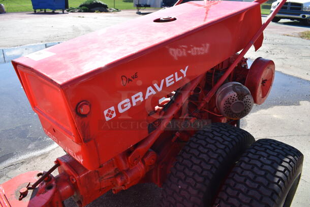Graveley Kohler Model K301S Red Metal Commercial Push Plow. 48x72x40, Plow 48x20 - Image 7 of 12