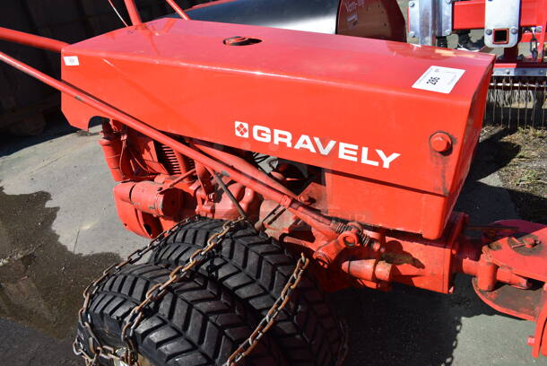 Graveley Kohler Model K301S Red Metal Commercial Push Plow. 48x72x40, Plow 48x20 - Image 8 of 12