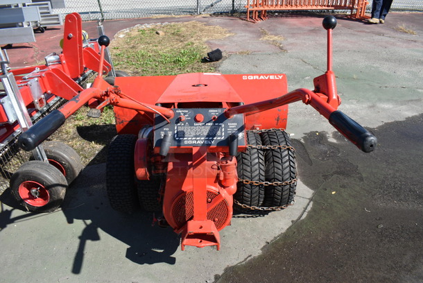 Graveley Kohler Model K301S Red Metal Commercial Push Plow. 48x72x40, Plow 48x20 - Image 9 of 12