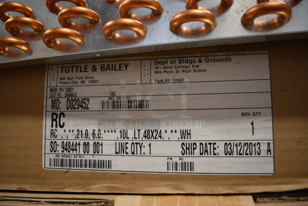 2 Items; Metal Unit and Tuttle and Bailey White Metal Unit. Includes 24x48. 2 Times Your Bid! - Image 5 of 5