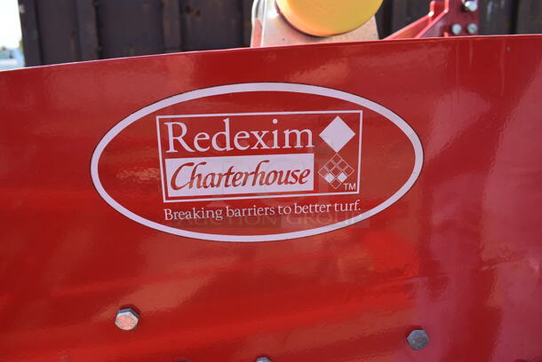 2007 Redexim Charterhouse Model V-Top Verti-Top Red Metal Commercial Lawn Grooming Machine for Artificial Turf. 63x57x36 - Image 8 of 12