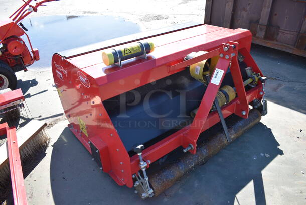 2007 Redexim Charterhouse Model V-Top Verti-Top Red Metal Commercial Lawn Grooming Machine for Artificial Turf. 63x57x36 - Image 11 of 12