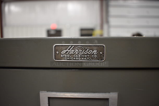 Harrison Gray Metal 4 Drawer Filing Cabinet. 15x28.5x52 - Image 4 of 8