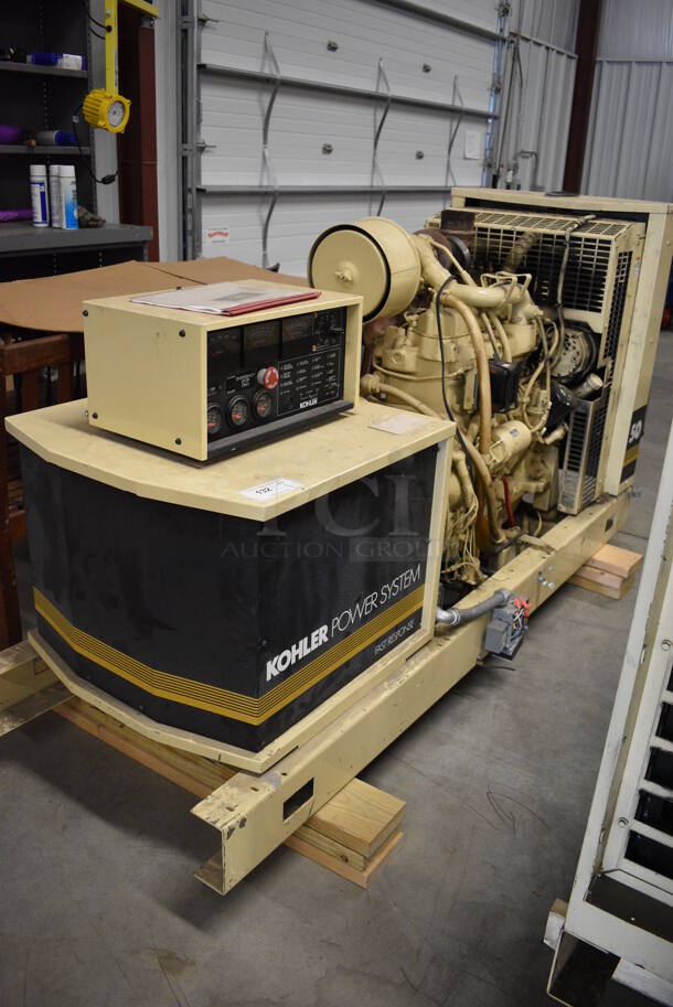 Kohler Power System Fast Response Model 50R0ZJ81 Metal Industrial Generator. 120/208 Volts, 3 Phase. 82x29x43