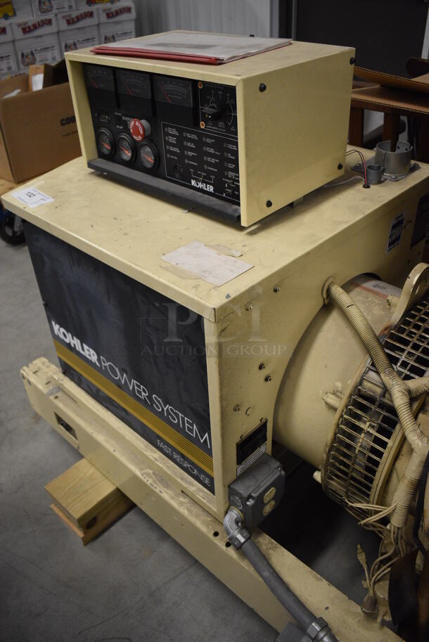 Kohler Power System Fast Response Model 50R0ZJ81 Metal Industrial Generator. 120/208 Volts, 3 Phase. 82x29x43 - Image 7 of 10